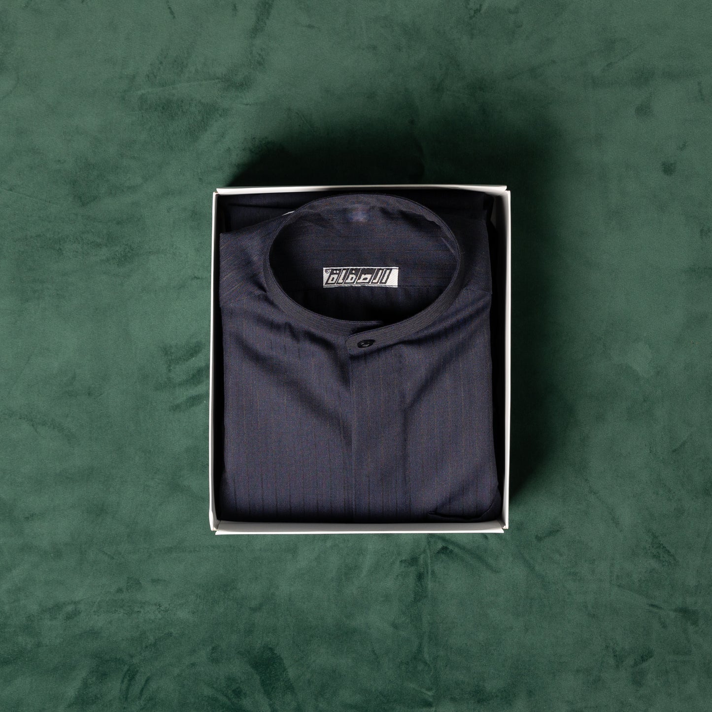 AlSafat Men's Winter Dishdasha - Navy Blue