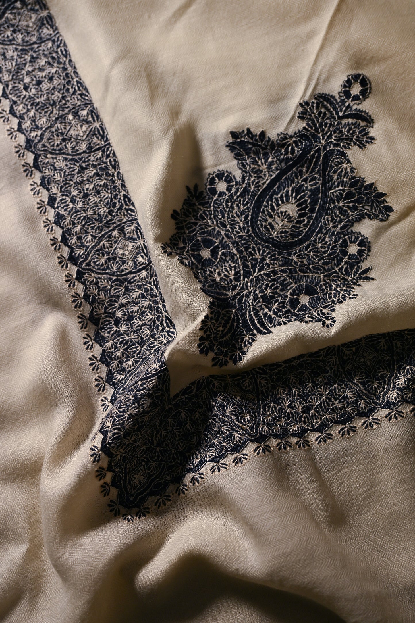 Winter Shawl - Navy Blue