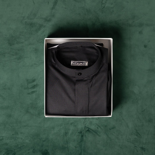 AlSafat Youth's Winter Dishdasha - Black