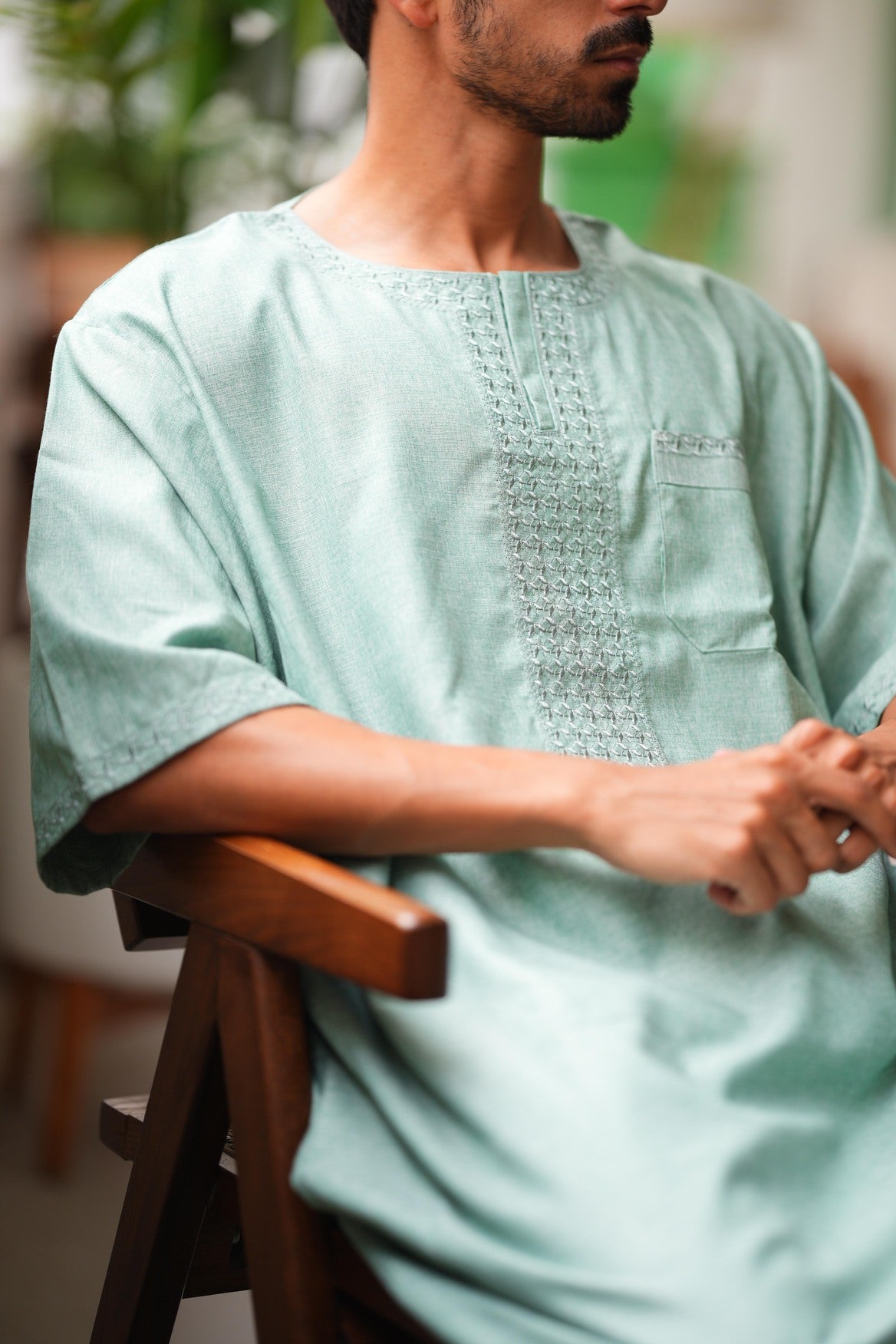 Diamond Embroidered Home Dishdasha