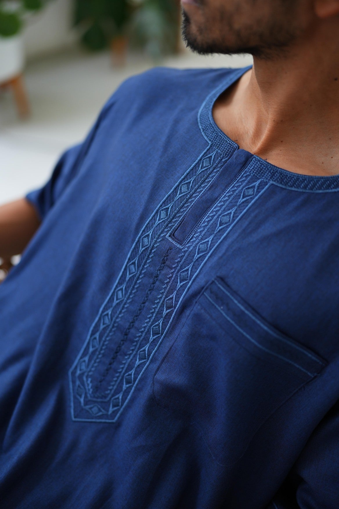 Classic Embroidered Home Dishdasha