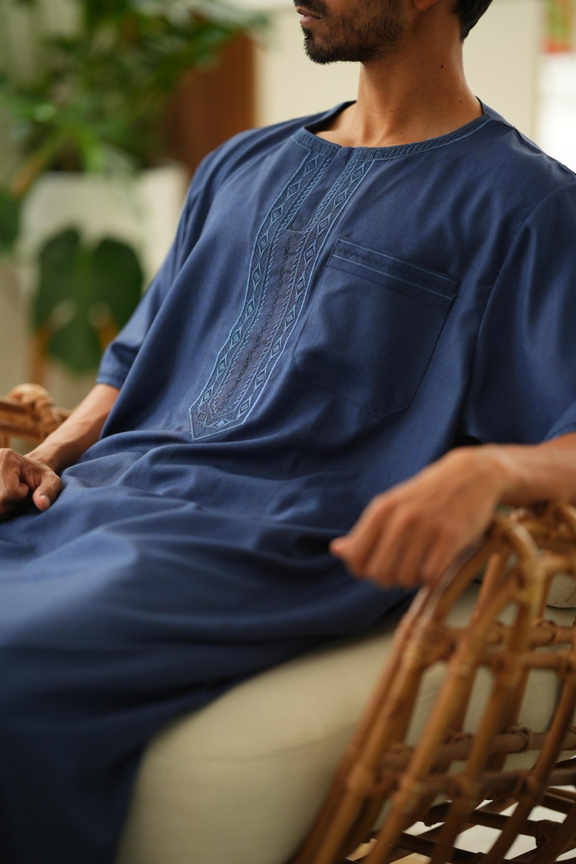 Classic Embroidered Home Dishdasha