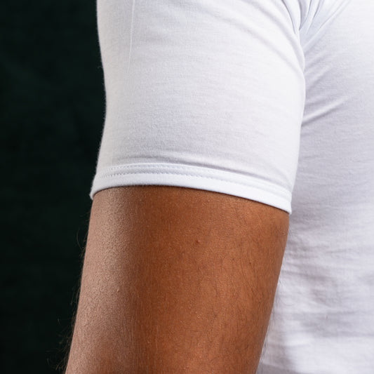 Top Underwear - V Neck Egyptian Cotton.