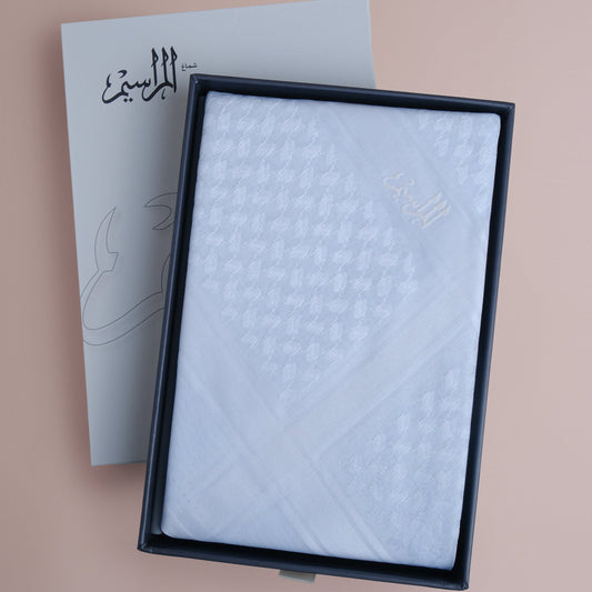 Alsafat White Shemagh 
