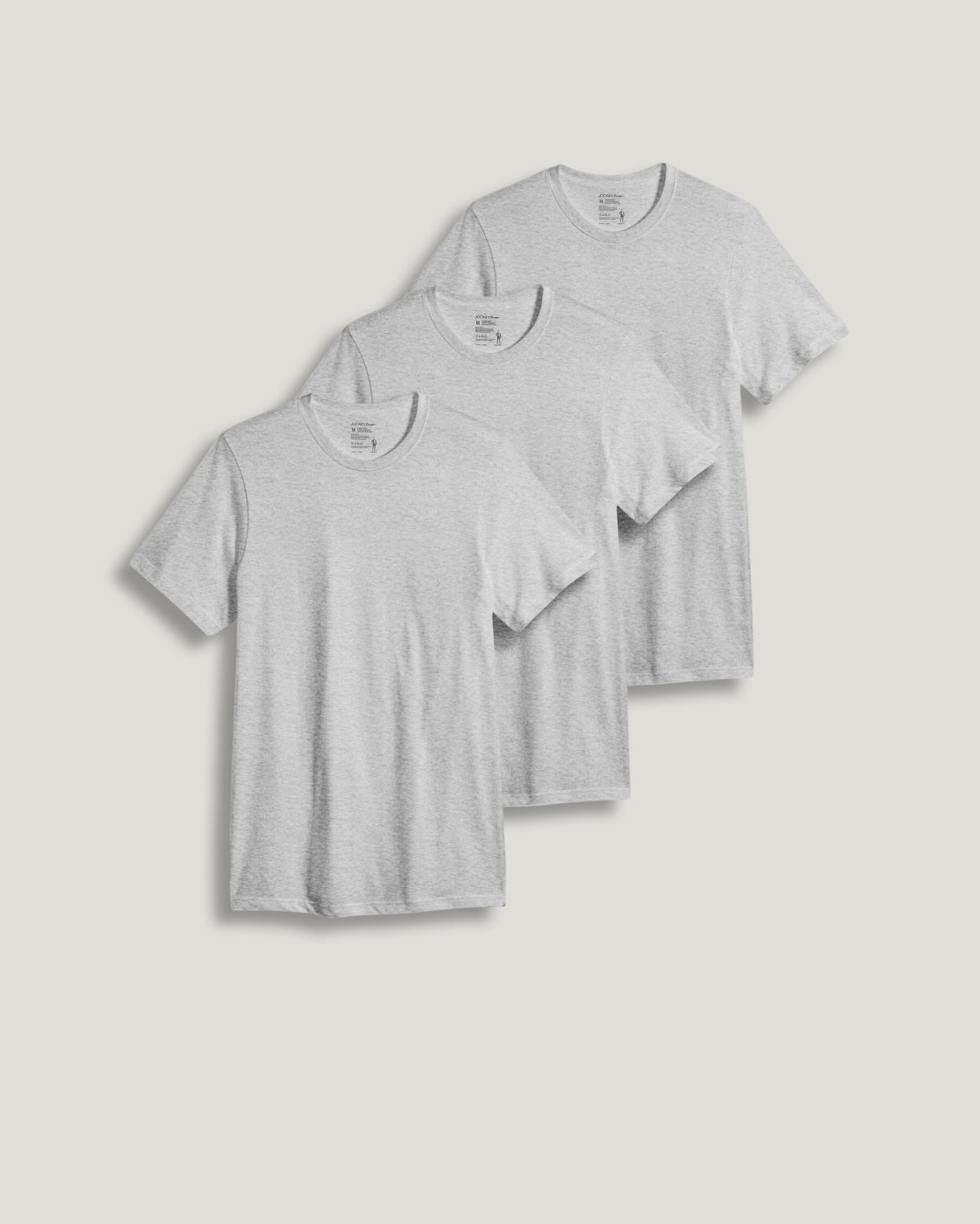 Classic Round Neck Short Sleeve Undershirt 3pcs