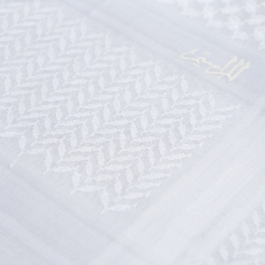 Classic white shemagh 