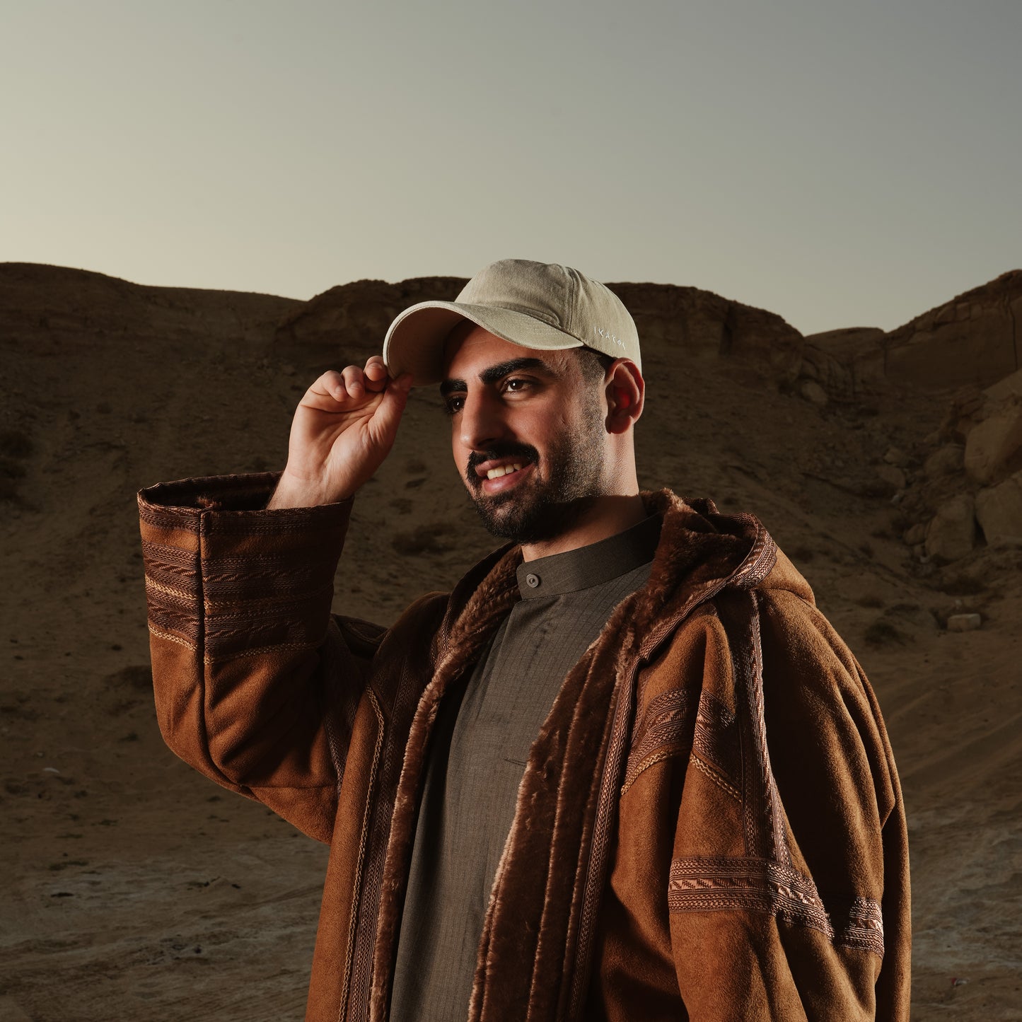 فروة للرجال - مع قبعة