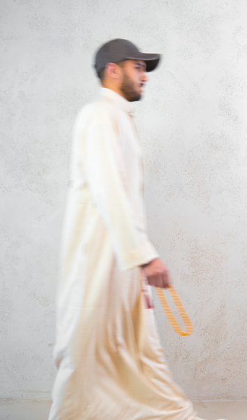 Men's Linen Dishdasha -Beige
