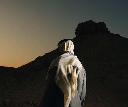 Winter Shawl - Navy Blue