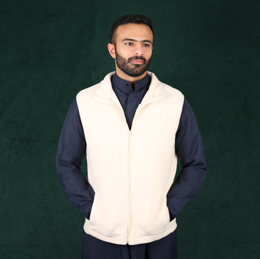 AlSafat Men's Winter Vest - Beige