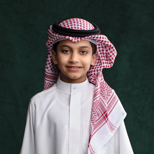 Shemagh AlMaraseem for Children - Red