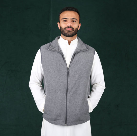 AlSafat Men's Winter Vest - Dark Grey